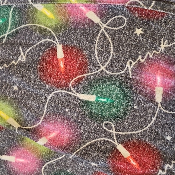 NEW PINK Victoria's Secret Holiday Sleepwear Lounge Pants, Womens Small - Picture 2 of 6